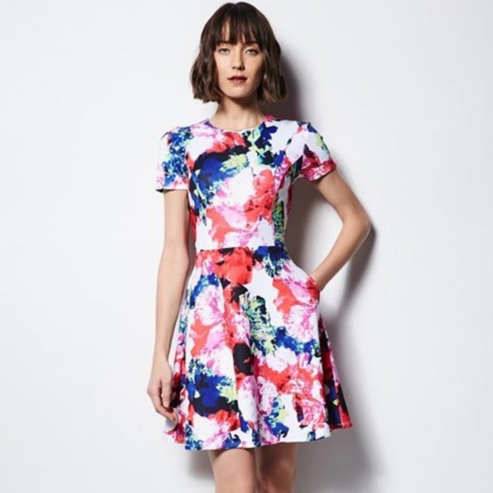 Milly for DesignNation Fit & Flare Scuba Dress -12